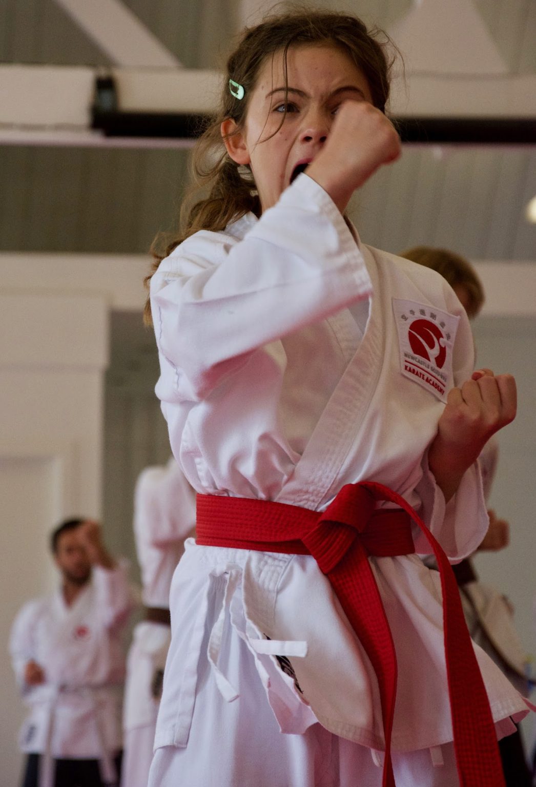 Junior karate class for children aged 8 to 13 at Newcastle Goju-Ryu Karate Academy