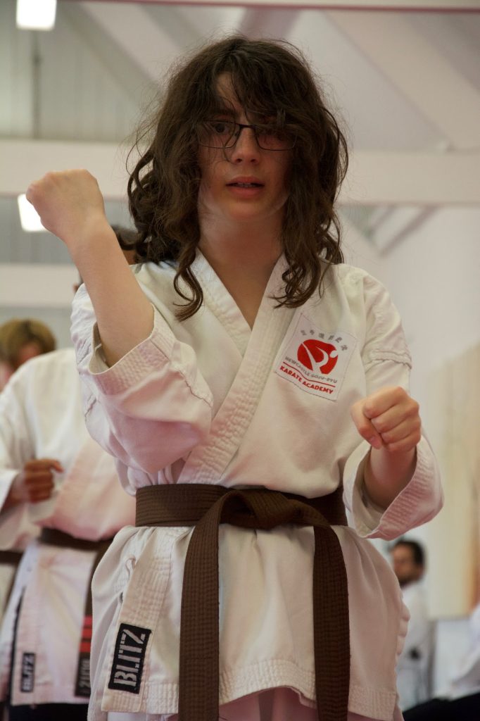 Newcastle Goju-Ryu Karate Academy student training