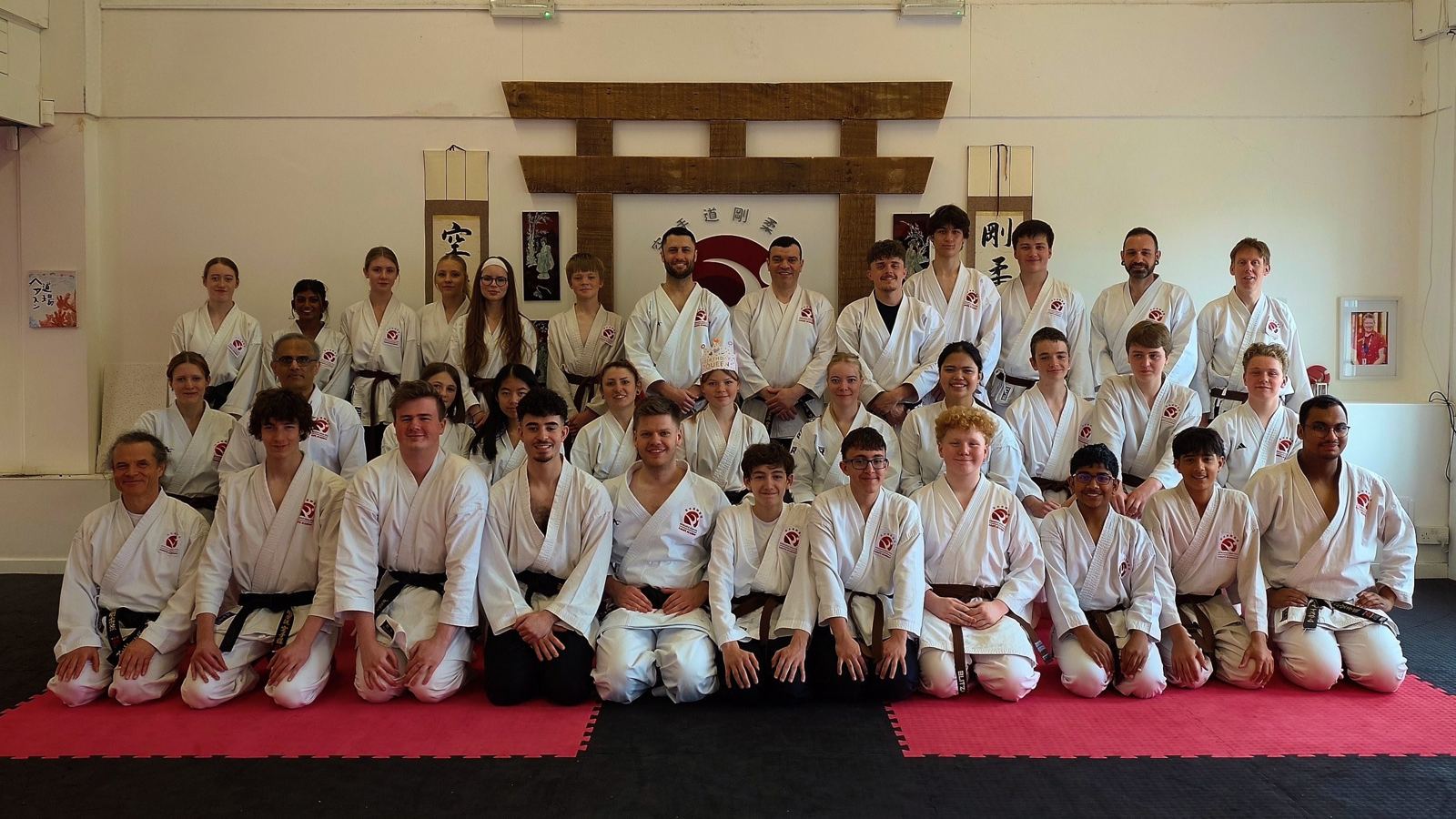 Adults training Goju-Ryu karate at Newcastle Goju-Ryu Karate Academy