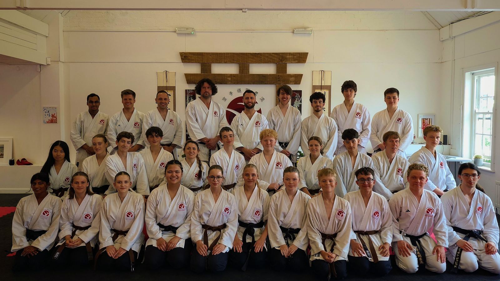 Black belts at Newcastle Goju-Ryu Karate Academy