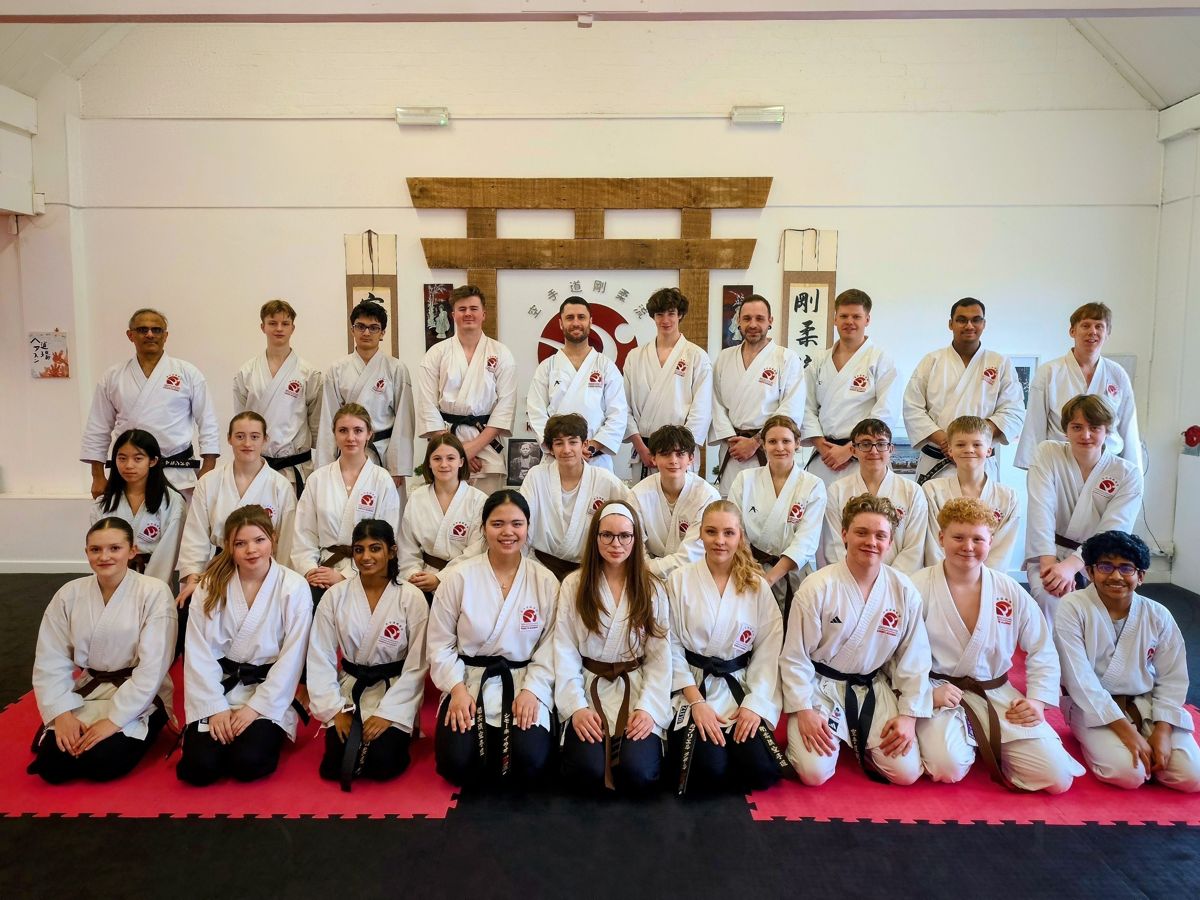 Newcastle Goju-Ryu Karate Academy members and black belts