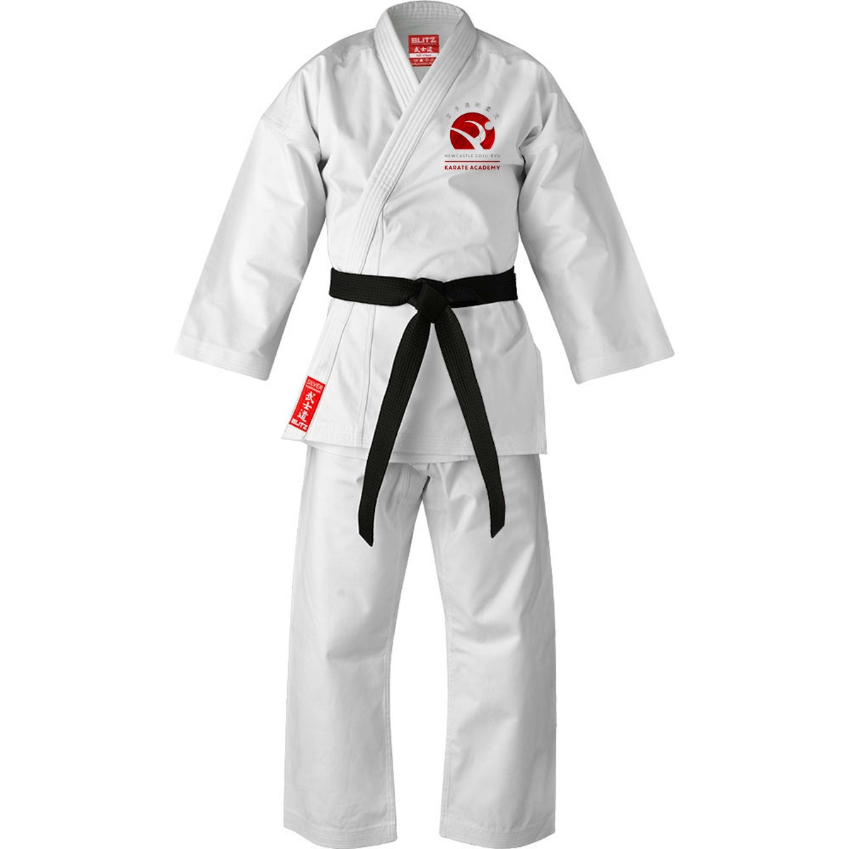 Blitz Adult Silver Tournament Kumite Karate Gi - 14oz